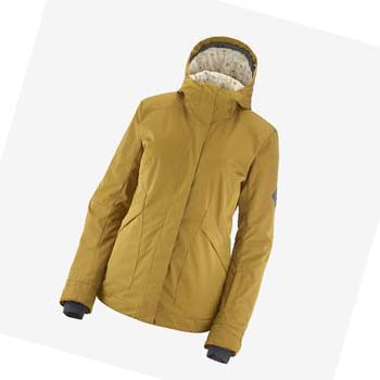 Chaquetas De Esquí Salomon SNOW REBEL Mujer Amarillos | MX 2429JPQ